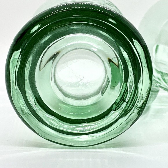 Set Of 2 Vintage Green Coca-Cola Glasses With Handle Mugs 14 oz Heavy - Picture 8 of 10